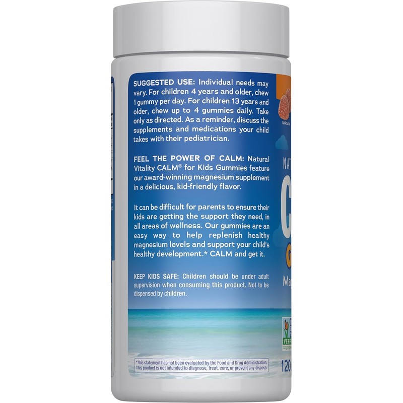 NATURAL VITALITY Sweet Citrus Calm, gomitas para niños, 120 unidades