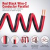 Nilight 50FT 16AWG Copper Clad Aluminum Wire 16/2 Gauge Red