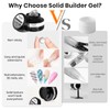MIZHSE 30g Clear Solid Builder Gel and 15g 3D Nail