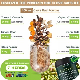 Herbpy 7in1 Clove Supplement Rich in Vitamins and Minerals for Digestive, Imm