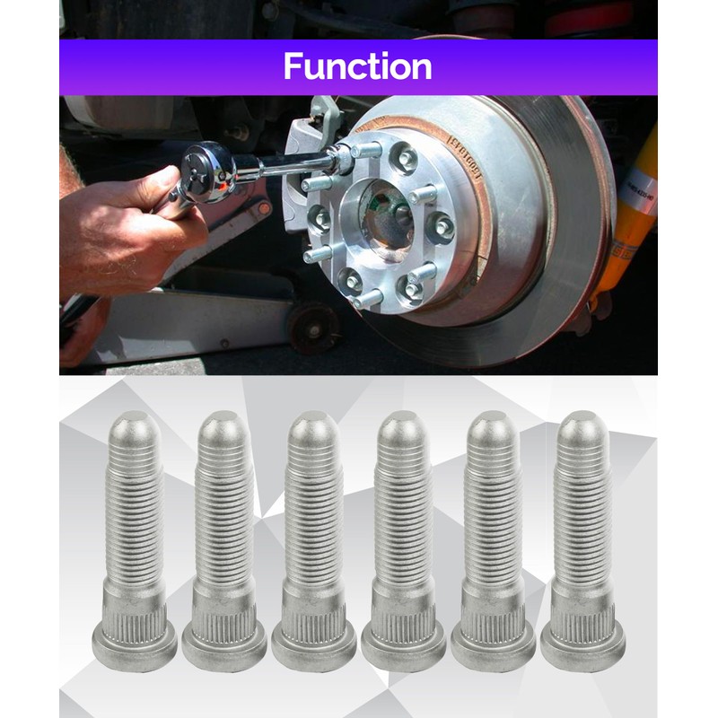 RACOONA 6PCS Wheel Studs,M14 x 1.50 & 31mm Long Lug