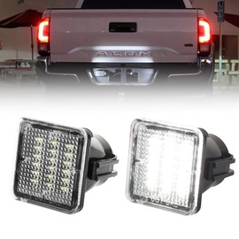 VANKUB LED License Plate Light for Toyo-ta Tundra 2014-2021, Tacoma 2016-2021 Pickup Truck, Tacoma Led Rear Tag Lamp, 6000K White Lights, 2 PCS