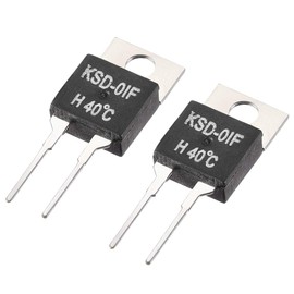 sourcing map KSD-01F Thermostat Temperature Controller 40 °C Contacts No Normal Open Pack of 2