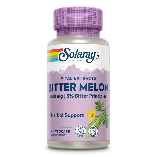 SOLARAY Bitter Melon Fruit Extract 500mg 5% Bitter Principles |