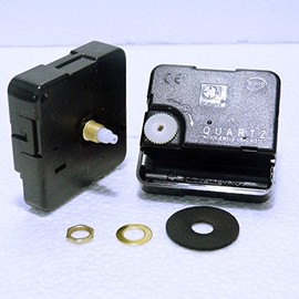 Non Ticking (Sweep) Clock Mechanism Movement Without Hanger (Total Shaft Length 13mm)