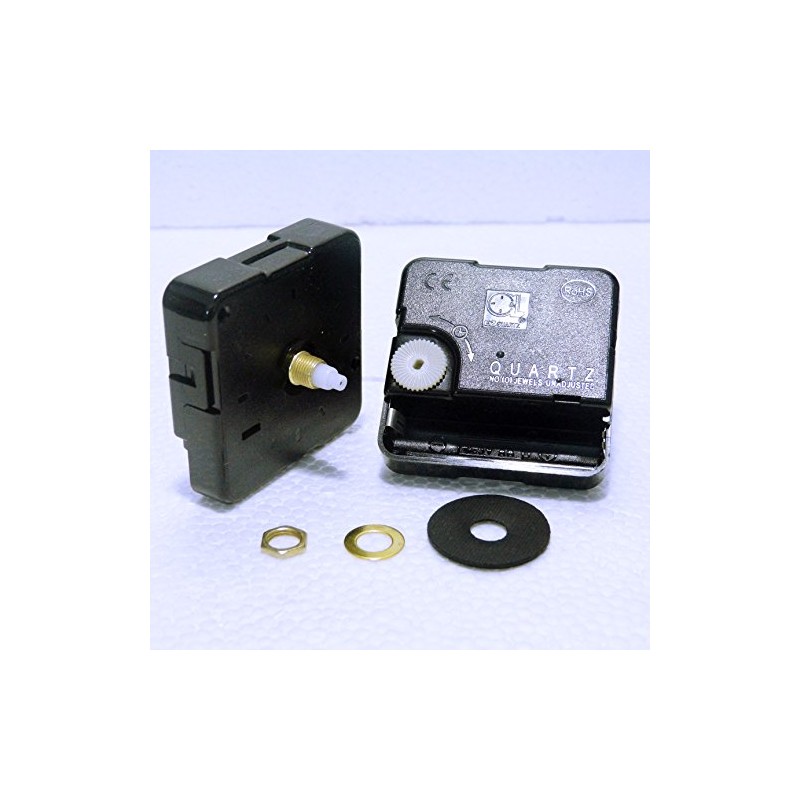 Non Ticking (Sweep) Clock Mechanism Movement Without Hanger (Total Shaft