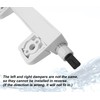 Toilet Seat Hinge Kit Fit for Kohler, Elongated Toilet Seat