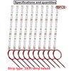 HUAZIZ 10 pieces 9-LED house lighting, 15 cm, warm white