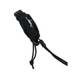 IN THE PAINT ITPRF700 Splash Proof Referee Basket Whistle Cover (Black/FF/Men's, Lady's, Jr)
