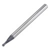 sourcing map Ball Nose End Mill 1mm Tip Radius Solid