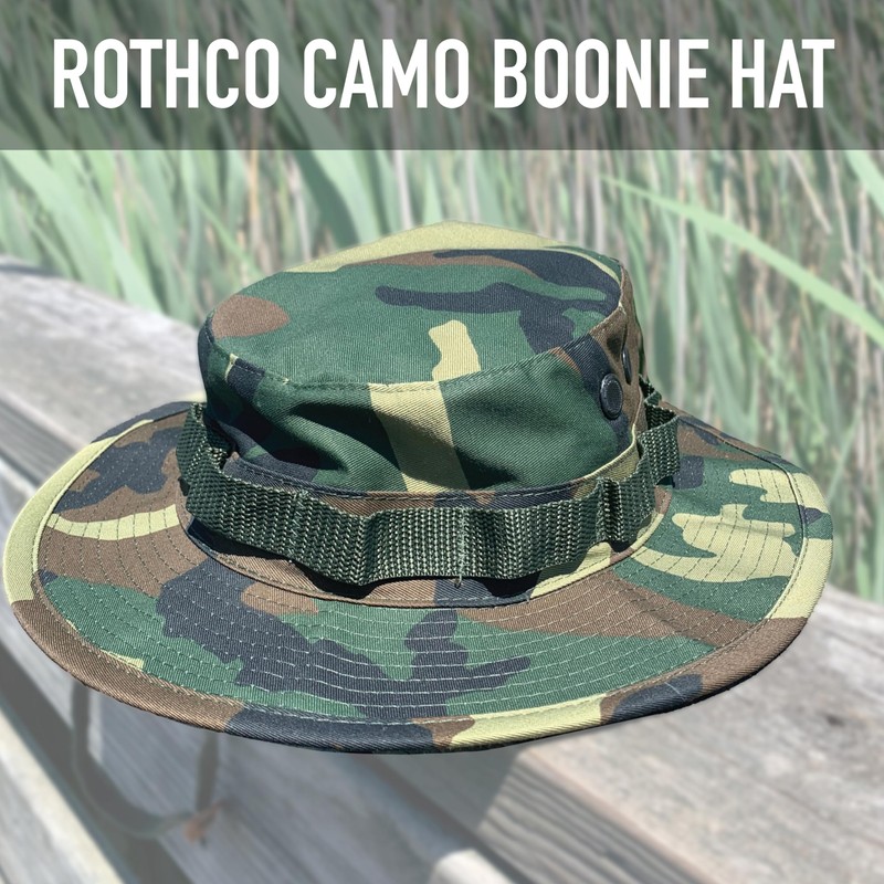 Rothco Camo Boonie Hat Bucket Hat Military Hat, Camuflaje del