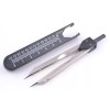A2Z Deluxe Black ECG EKG Caliper With Cover Ruler Compass