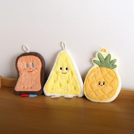 Ring towel, kitchen towel, return gift kitchen hand towel toast 3ea