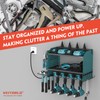 Veitorld Power Tool Organizer with Charging Station, Heavy Duty Modular