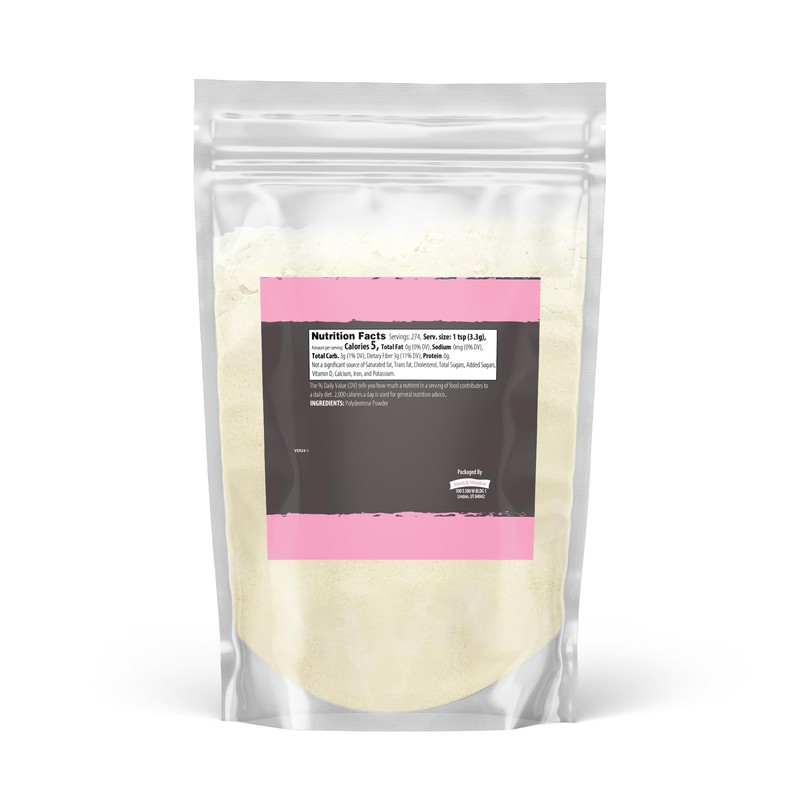 Birch & Meadow 2lb of Polydextrose Powder, Sugar Substitute, Stabilizer,