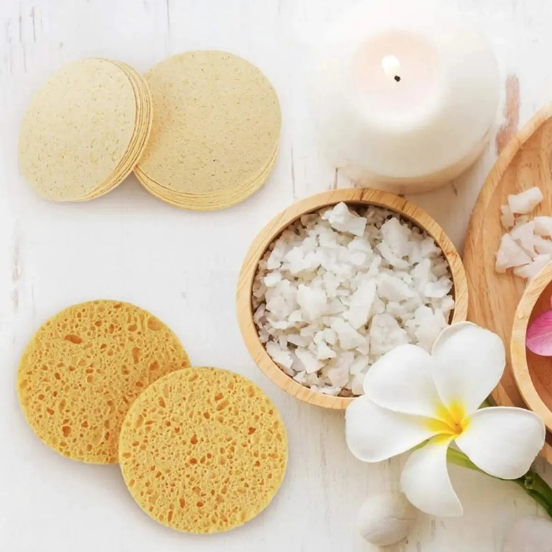 30 Pzs Esponja Facial Comprimida Para Limpieza Y Exfoliación