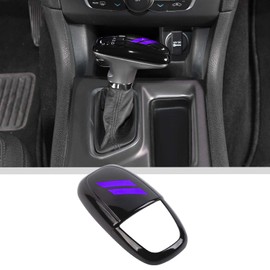 JWWY Gear Shift Shifter Knobs Cover Trim for 2015-2024+ Dodge Challenger Charger 2018-2023 Durango Interior Accessories Purple