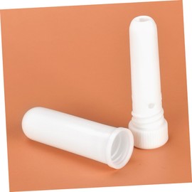 Baluue 15pcs Refillable White Aromatherapy Essential Oil Tubes for Enhanced Breathing Portable Easy to Use for Relaxation