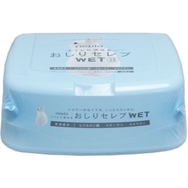 Nepia Butt Celebrity WET Unscented Main Unit, 40 Sheets x 2 Packs