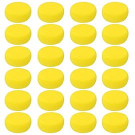 PATIKIL 24 Pcs Round Paint Sponge Foam Brush for Painting Sponges Artist Sponge Watercolor Tools for Crafts Arts Yellow