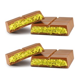 2 PACK Dubai Chocolate Bar Pistachio I Milk Chocolate Bar with Pistachio Cream and Kataifi (Total 6.34 Oz - 180g)