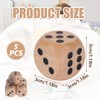 IKOPFLN Pack of 5 Large Wooden Dice 30 mm