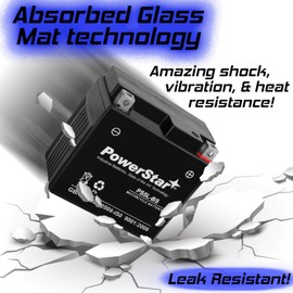 PowerStar YTX5L-BS Sealed AGM Scooter Battery for Manco 50cc 5049 E 2002