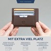 VON HEESEN Genuine Leather RFID Card Holder Made of Nappa