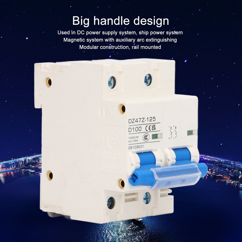 DC Circuit Breaker 2P DZ47Z 125 100A DIN Rail Miniature