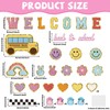 Welcome Back to School Bulletin Board Boho Groovy Preppy Patch