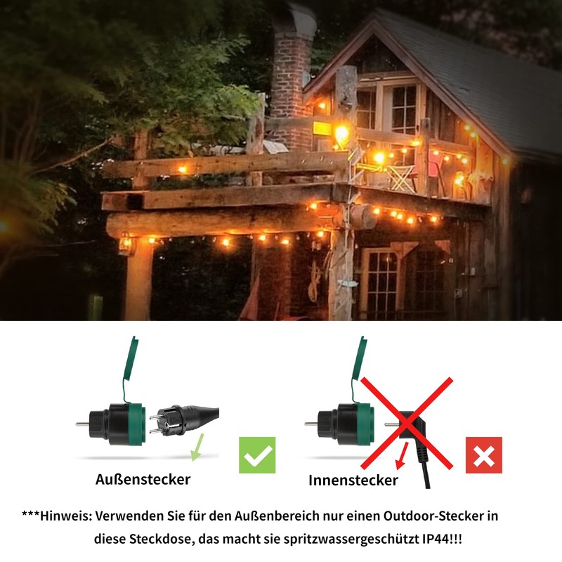 SEC 24 Outdoor Radio Socket Set, 4 Programmable Sockets with