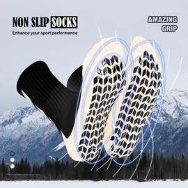 Howwide 4 Pairs Pilates Sport Socks Soccer Socks Youth Athletic Socks Men Non Slip Non Skid Grip Hospital Yoga Football Socks Black White Grip Pads