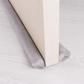 WISEPRO 36 Inch Under Door Stopper, Adjustable Under Door Sound Blocker, Double Door Draft Stopper Insulator Fits 35"-36" Width, Machine-Washable