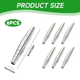LUMOOM Pack of 6 Replacement Spring for Secateurs, Stainless Steel Garden Shears Spring Replacement 6 cm, Garden Shears Springs to Replace Accessories, Applicable to Tree Flowers Scissors Spare Parts