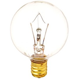 Bulbrite Incandescent G12 Candelabra Screw Base (E12) Light Bulb, 25 Watt, Clear