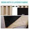 NICETOWN Thermal Insulated 100% Blackout Curtains, Noise Reducing Performance Drapes