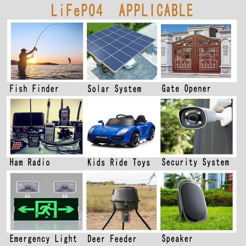 PUJIMAX Lifepo4 Lithium Battery 6V 6Ah 2000+ Cycles Rechargeable Lithium