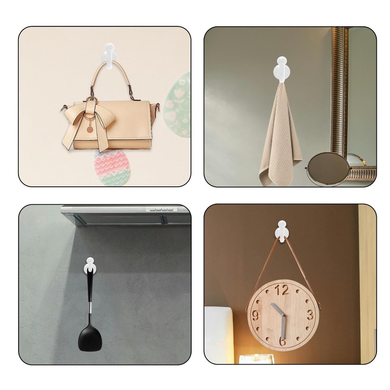 Bojueshaw 2 Pack Elegant Curtain Tie Back Hooks,U Shaped Metal