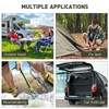 BESPORTBLE Tensioning Rubber 4 Pieces Outdoor Bungee Cords Carabiner Hooks