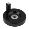Fafeicy Hand Wheel with Rotating Handle, Milling Machine with Black