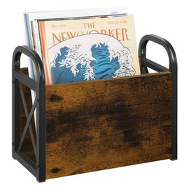 YINMIT Magazine Holder,Magazine Rack Floor,Magazine Storage Basket,File Holder Organizer,Folder Organizer Bin for Magazines,Books,Newspapers,Tablets