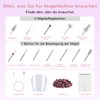 Maniküre Pediküre Set, Nagelfräser für Gelnägel 45000 U/Min, Kabellos Akku