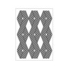 Darice Embossing Folder A6, Template Vertical Cable Print Pattern, Transparente
