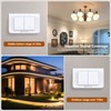 Xlycrtve Wireless Light Switch 3 ON-Off Switch 2 Piece with