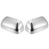 X AUTOHAUX Pair Car Exterior Chrome Plated Power Mirror Cover