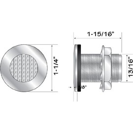 SeaSense LED Utility/Livewell, Red