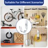 AOIGU 10 Pcs 4" Wall Mount J-Hooks,Galvanized Steel Cable Support
