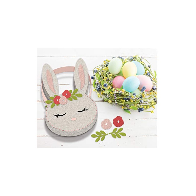 Fundoo - CFUN318 My Rabbit Felt Basket, Multi-Coloured