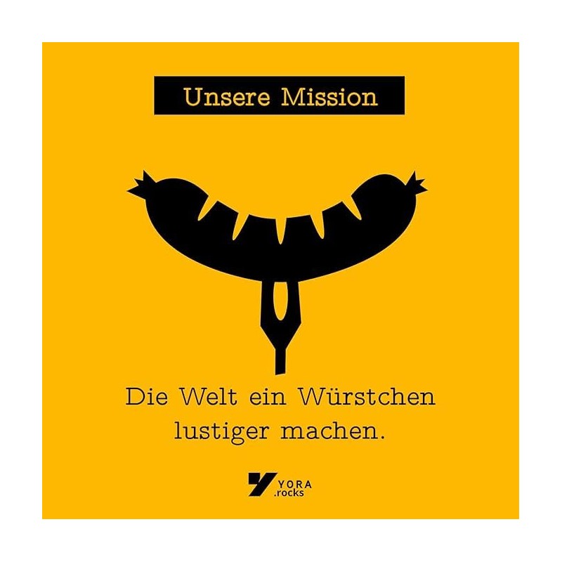 Yora Men’s Barbecue Apron with German Script ‘Ich Bin Dein