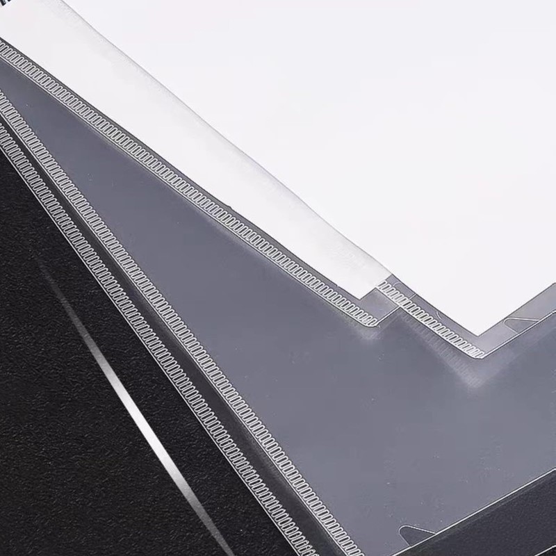 ATB-Foger 24Pcs Plastic Clear Document Folders Clear Plastic Wallets Clear